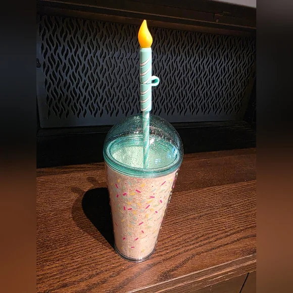 Starbucks Birthday Cup with Candle Straw Topper - Picture 3 of 7